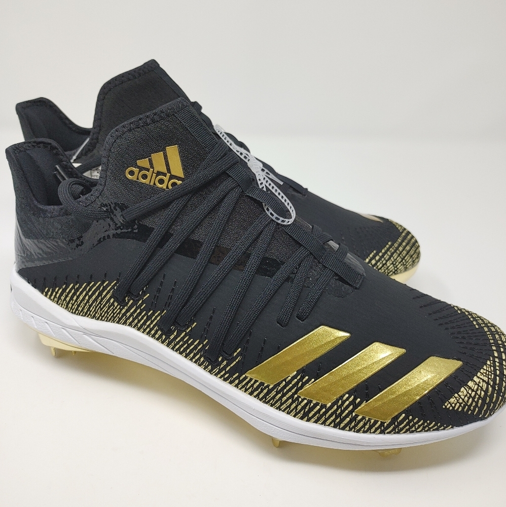 Adidas AfterBurner 6 Gold Metal Baseball Cleats Bl